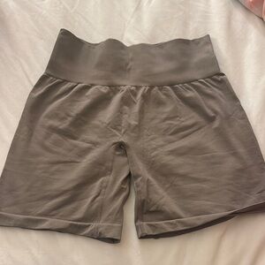 NVGTN High Waist Gray Athletic Shorts